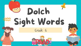 SIGHT WORDS FOR GRADE 6 #1│HIGH FREQUENCY WORDS│FUN LEARNING│VOCABULARY WORDS | Reading Practice