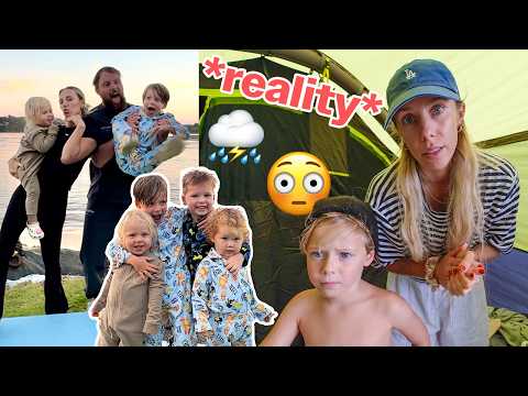 camping is just NOT for me! what our first family camping trip was REALLY like *disaster*