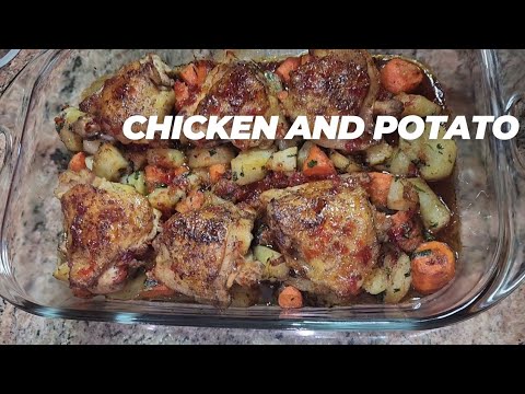 The most Delicious chicken Dinner Recipe. #ChickenPotato #asmr #cookingrecipes