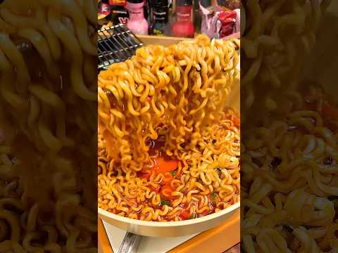 Korean Spicy Buldak Noodles with Chili Oil🌶️