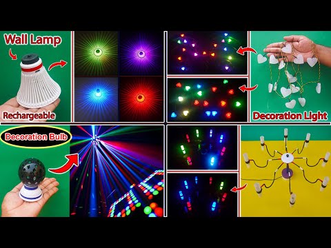 How To Make Diwali Decoration Light At Home | 4 Types Decoration Light | Diwali Light DIY| LED Light