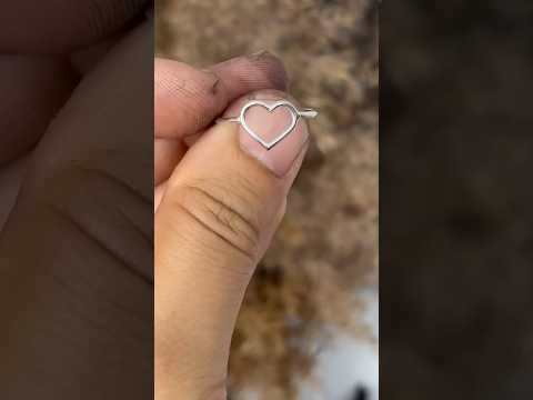 Handmade Heart Ring #jewelry #handmadejewelry #jewelrymaking #ring #goldfilled #silversmith