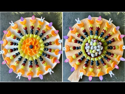 Easter Bunny & Egg Fruit Skewers Platters 🐰Fruit Design Ideas I Easter Fruit Plate Tutorials