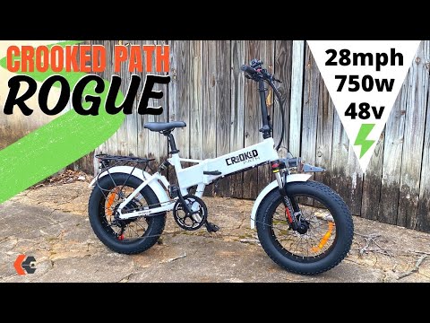 Crooked Path Rogue Folding Fat Tire eBike - 48v 750w Bafang Power - 20x4.0 Tires 28mph $1499