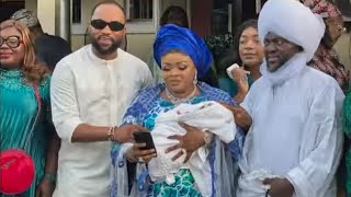 Nollywood in SHOCK As Father of Dayo Amusa's New Baby Finally Revealed During Naming Ceremony