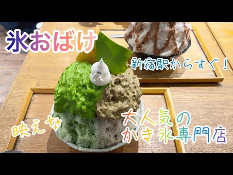 【氷おばけ】新宿人気店の可愛いかき氷 | 美味しい | インスタ映え | 東京 カフェ | かき氷専門店 | vlog