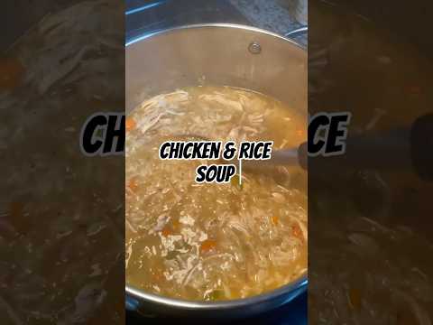 Chicken and Rice Soup for the fall #chickenandrice #shorts