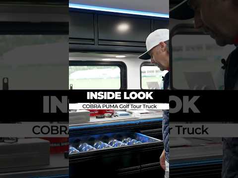 Cobra's new PGA Tour trailer is a high-tech golf center on 18 wheels #golf #cobragolf #golfshorts