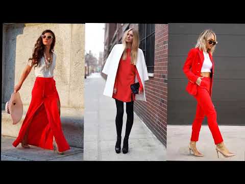 Red And White Outfits for Women | best color combinations for your outfits