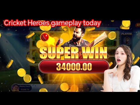 Cricket Heroes gameplay today 10k से 46k/ cricket Heroes kaise khele / cricket Heroes superwin trick