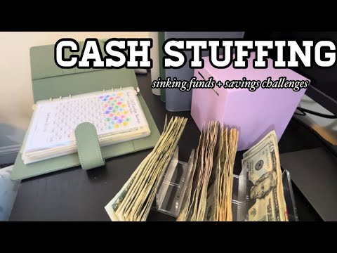 CASH STUFFING | 300+ | SINKING FUNDS + FINISHING SAVINGS CHALLENGES| #save #cashstuffing #money