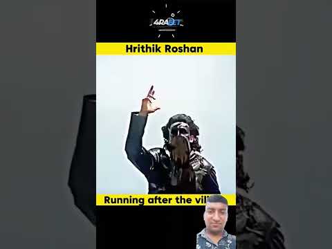 Hrithik Roshan Running After The Villain 🔥😱#amitmusicchannel #shortsfeed #shorts #short #subscribe