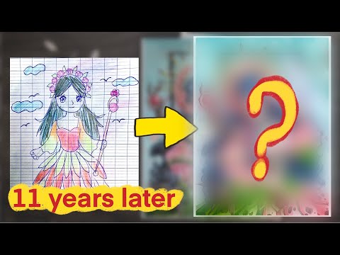 Draw Childhood Art - 11 year later | Huta Chan Studio