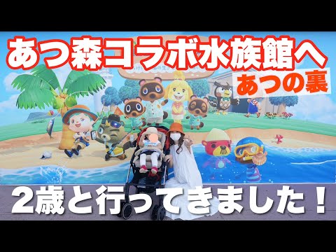 【大号泣】あつ森コラボ水族館で２歳の娘が大絶叫【シーパラ】