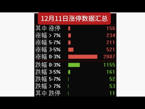 高位抱团，一鸣食品12连板——12月11日中国股市涨停复盘