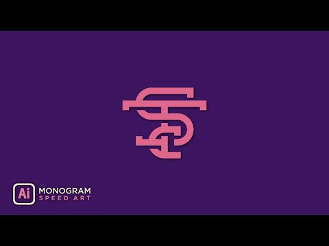 Monogram Logo Illustrator (Speed Art)