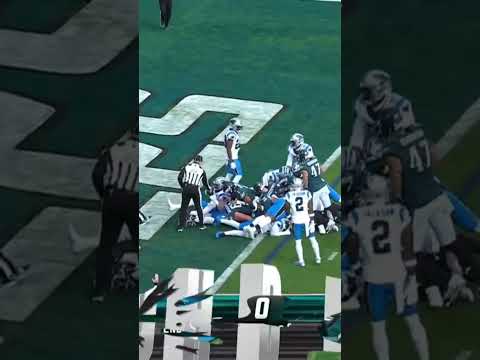 You already know what the Eagles are doing at the one-yard line 🦅🔥 Eagles vs Panthers Highlights