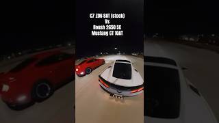 C7 Z06 vs Roush 2650 Mustang GT 10r80 | Roll Race