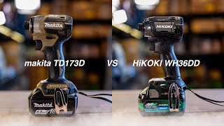 【マキタvsHiKOKI】最新インパクトドライバ対決!! 使いやすいのはこっちだ！【TD173D vs WH36DD】