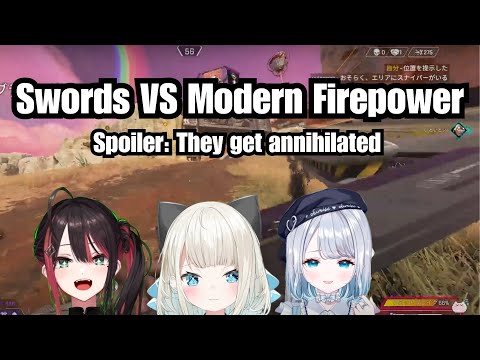 The Three Musketeers, Sumire, Yui, and Toi, Discover the Horrors of Modern Firepower