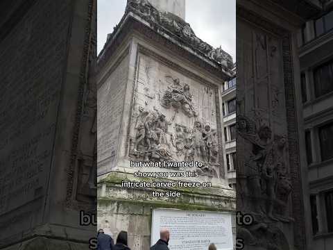 Symbols hiding in plain sight on the Monument 👀 #london #londonhistory #history