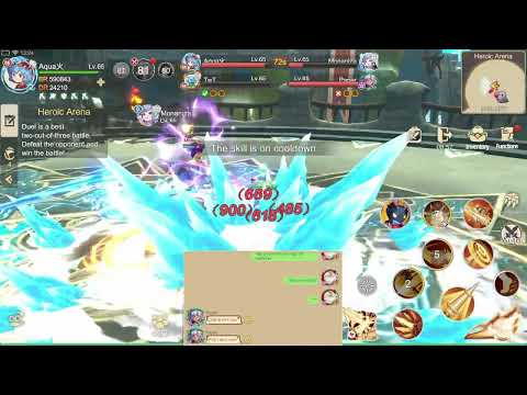 Draconia Saga - Lancer 590k BR vs Dancer 710k BR PVP Duel