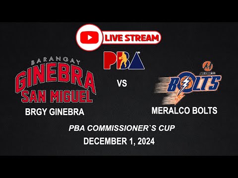 LIVE NOW! BRGY GINEBRA vs MERALCO BOLTS | PBASeason49 | December 1, 2024 | NBA2K24 Simulation Only