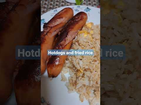 #dinnertime #food #hotdogandfriedrice #ytchannel