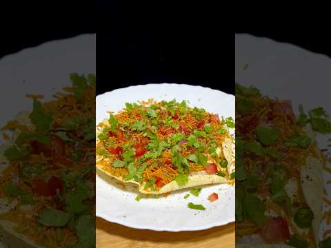 Masala Papad Asmr Cooking #shorts #food #papad #masala #chaat  #streetfood #asmrkitchenfood #asmr