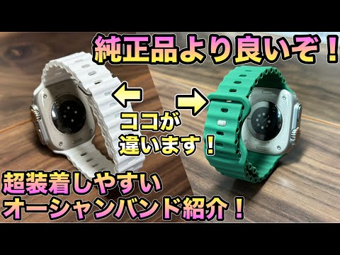 【Apple Watch】サードパーティ製で装着も簡単なオーシャンバンドを紹介！【アップルウォッチ バンド　】