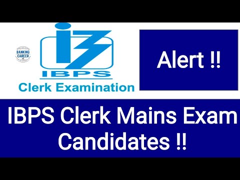 Alert!! for IBPS Clerk Candidates!!