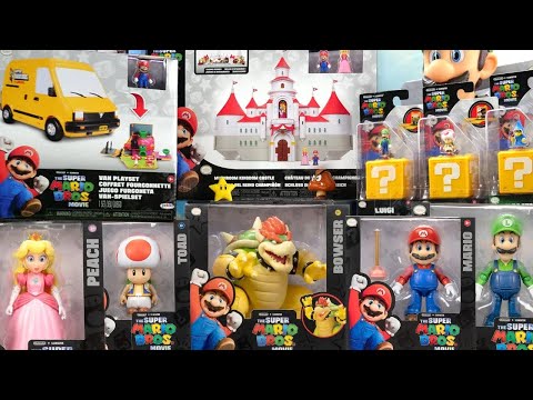 Super Mario Bros Movie Toys Collection Unboxing Review ASMR