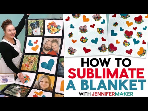 How to Sublimate A Blanket With BIG Custom Photos!