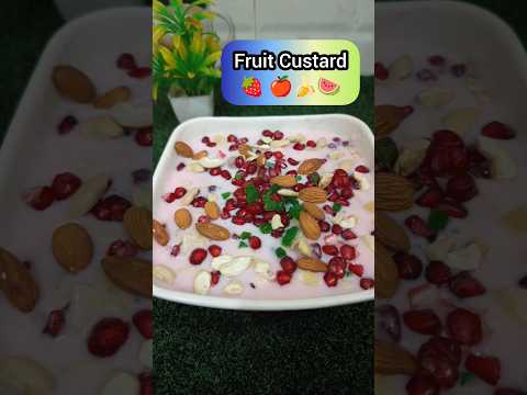 Christmas Special Recipe 🎅 Fruit Custard #shortvideo #food #viral #recipe #trending #shorts #fruit