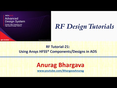 RF Design-21: Using Ansys HFSS Components in ADS