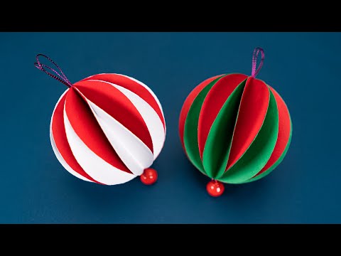 3D Honeycomb Balls - Christmas Ornaments - DIY Christmas Decoration Ideas