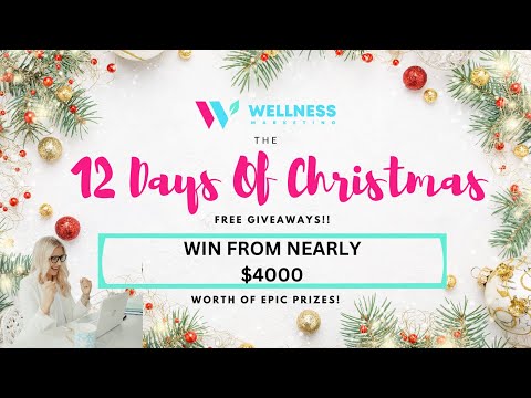 GIVEAWAY ALERT: Wellness Marketing's 12 Days of Christmas Giveaways