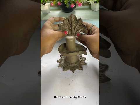 DIY clay Shivling making process #shorts