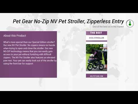 Pet Gear No Zip NV Pet Stroller, Zipperless Entry