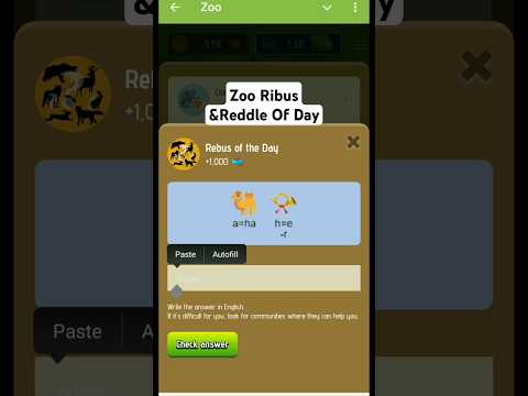 Zoo Airdrop Ribus & Riddle Of The day,Zoo Airdrop Join Now