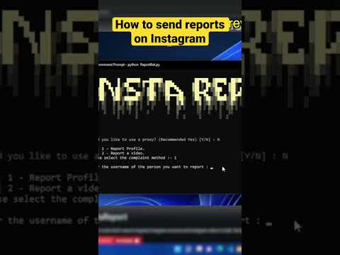 How to send bulk reports on Instagram using bots #instagram #report