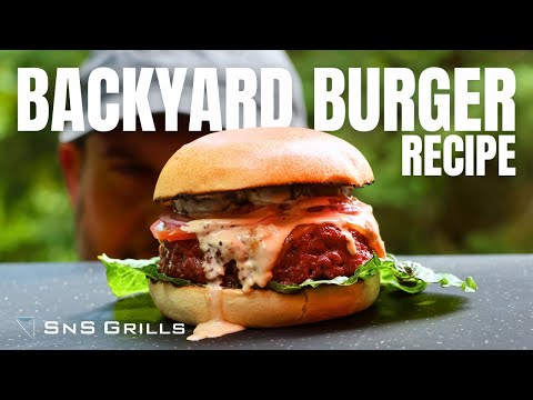 The Best Homemade Burger Recipe - Easy Backyard Burger Recipe #bbq #burger