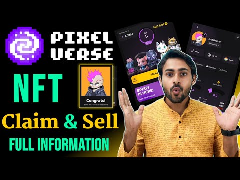 Pixel Tap NFT Claim & Sell Process Explain || Pixelverse Nft Claim Ton Wallet || Pixelverse Upadte