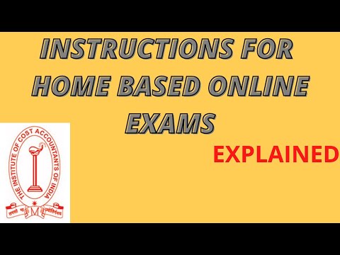 Home Based Exams Guidelines Explained In Easy Language #cmaexams #cmaadmitcards