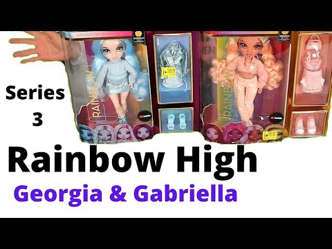 New Rainbow High Series 3 // Georgia & Gabriella Unboxing & Review // Bloom /💜/ Icely