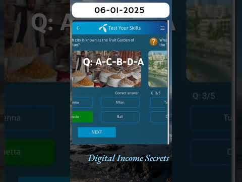 "My Telenor App Quiz Answers | 6 January 2025 | Earn Free MBs!"