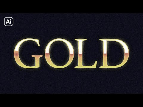 How To Create A Gold Gradient In Illustrator