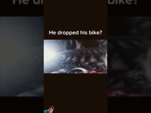 He drop his bike 🚳