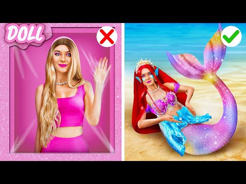 Barbie Became a Mermaid in Real Life! 😳 *UNEXPECTED ENDING* La La Life Emoji