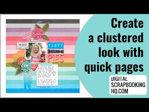 Digital Scrapbooking Process Video Tasty Looking Pies